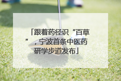 跟着药径识“百草”，宁波首条中医药研学步道发布