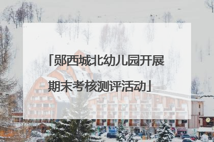 郧西城北幼儿园开展期末考核测评活动