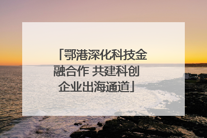 鄂港深化科技金融合作 共建科创企业出海通道