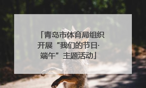 青岛市体育局组织开展“我们的节日·端午”主题活动