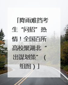 降雨难挡考生“问招”热情！全国百所高校聚湖北“出谋划策”（组图）