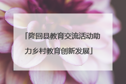 隆回县教育交流活动助力乡村教育创新发展