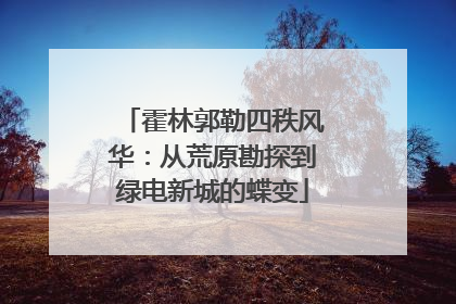 霍林郭勒四秩风华：从荒原勘探到绿电新城的蝶变