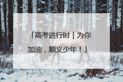 高考进行时｜为你加油，顺义少年！