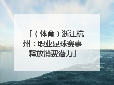 （体育）浙江杭州：职业足球赛事释放消费潜力