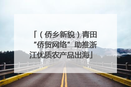 （侨乡新貌）青田“侨贸网络”助推浙江优质农产品出海