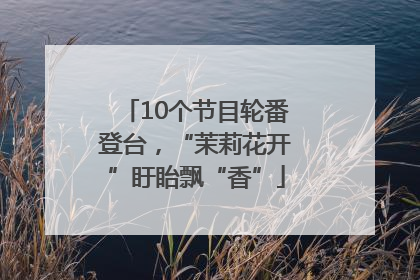10个节目轮番登台，“茉莉花开”盱眙飘“香”
