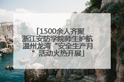 1500余人齐聚 浙江安防学院师生护航温州龙湾“安全生产月”活动火热开展