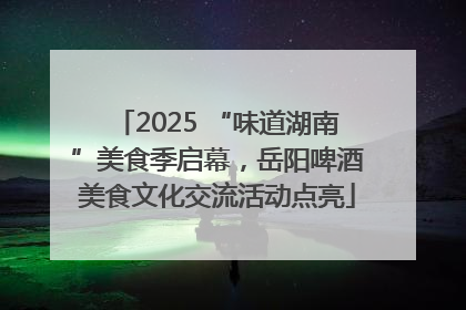 2025 “味道湖南”美食季启幕，岳阳啤酒美食文化交流活动点亮