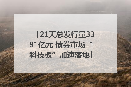 21天总发行量3391亿元 债券市场“科技板”加速落地