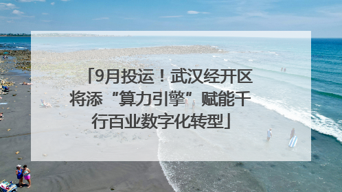 9月投运！武汉经开区将添“算力引擎”赋能千行百业数字化转型