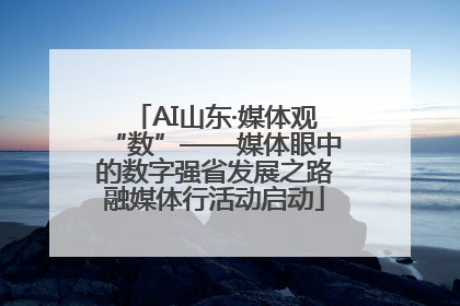 AI山东·媒体观“数”——媒体眼中的数字强省发展之路融媒体行活动启动